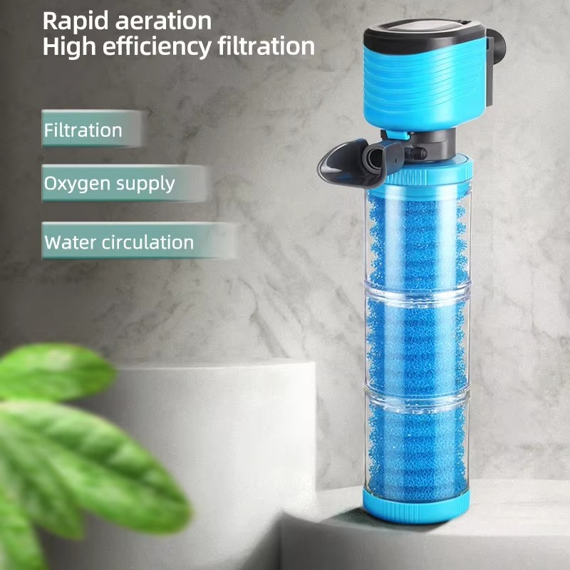 Fish Tank Filter Pump - Equipamento de Filtragem Submersível, Bomba de