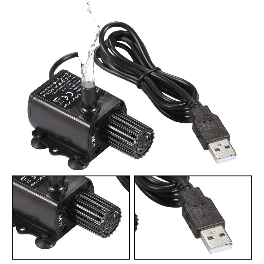 Fish Tank Filter Pump - Bomba submersível sem escova USB 5V