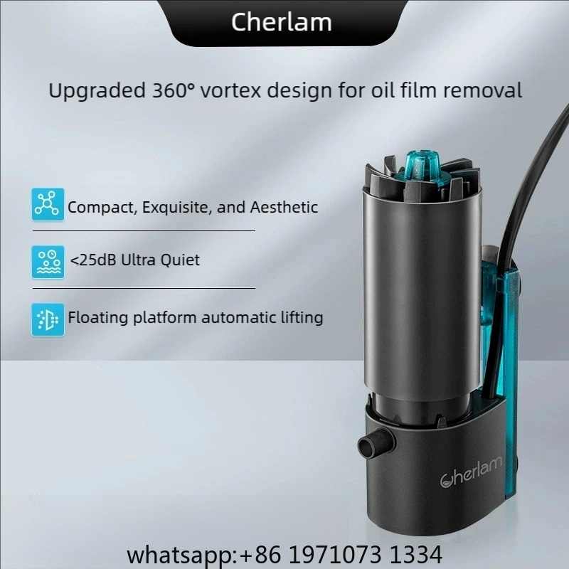 Fish Tank Filter Pump - Removedor Elétrico de Película Oleosa para